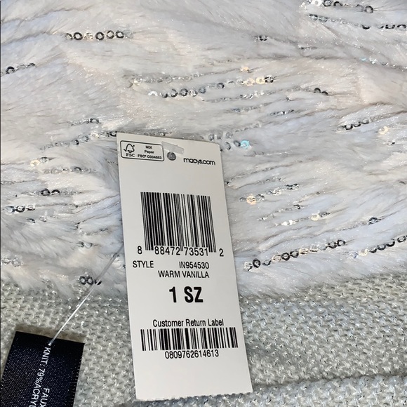 NWT I.N.C Warm Vanilla Fur Infinity Scarf - Picture 5 of 5